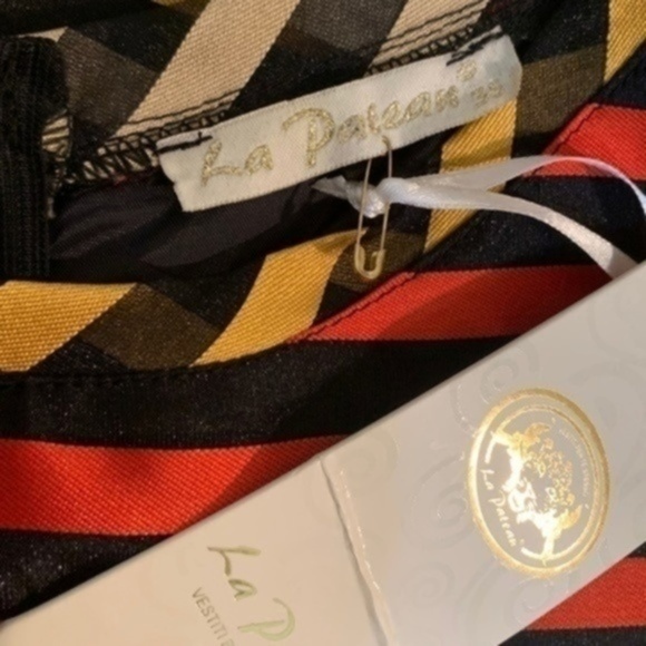 Colorful Striped Dress Fit & Flair - NWT - Picture 6 of 7